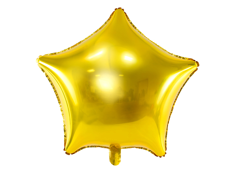 Stor Stjerne Folieballon Guld - 1 stk (70 cm) | Guld tema Folieballoner - Temashop
