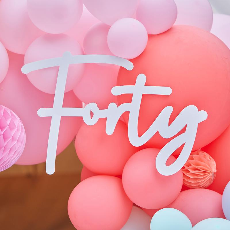Forty Skilt Hvid