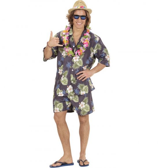 Frisk Hawaii Fyr Kostume - Temafester kostume til voksne i størrelserne M-XL | Hawaii kostume til mænd - Temashop