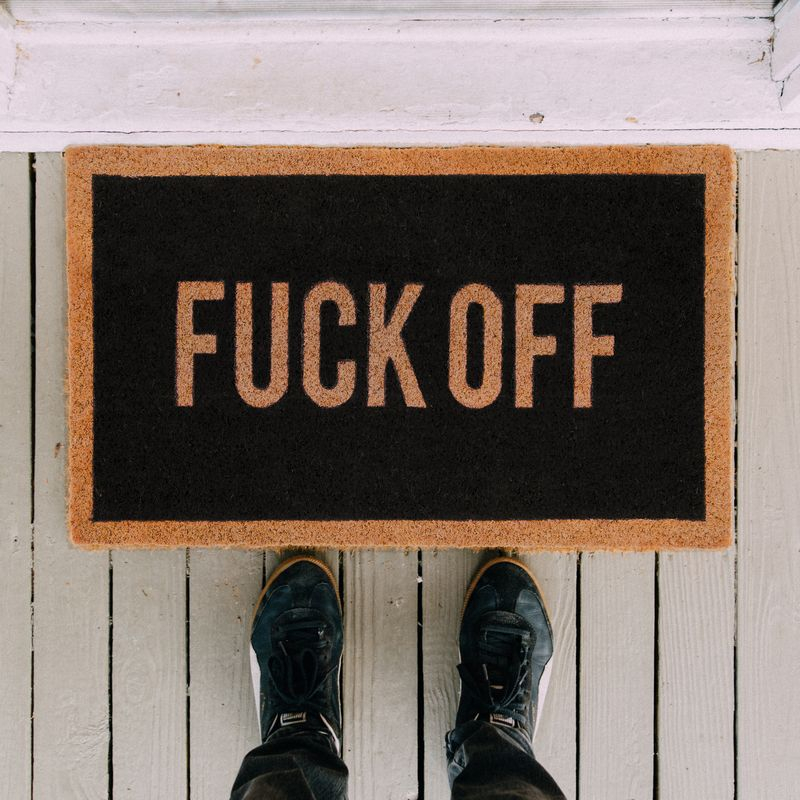 Fuck Off Dørmåtte