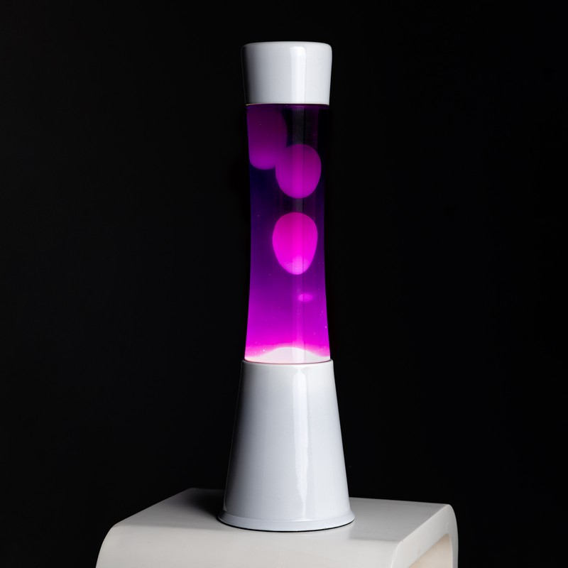 Tower Lavalampe Lilla/Hvid (11 x 39,5 cm) - Temashop