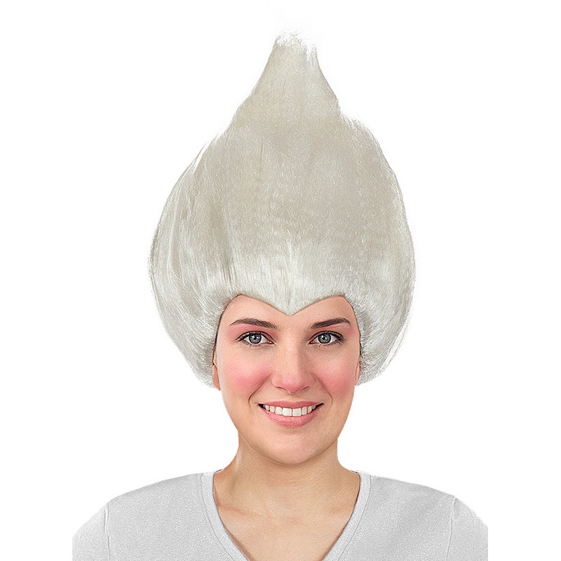 Trolls Paryk Hvid | Trolls Paryk - Hovedtilbehør - Temashop