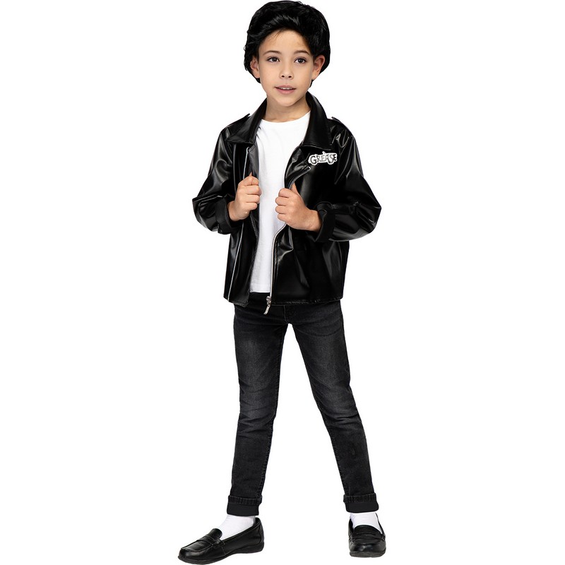Grease T-Birds Børnejakke - TV-serier / Film kostume til børn i størrelserne 98-164 | Grease udklædning til børn - Temashop