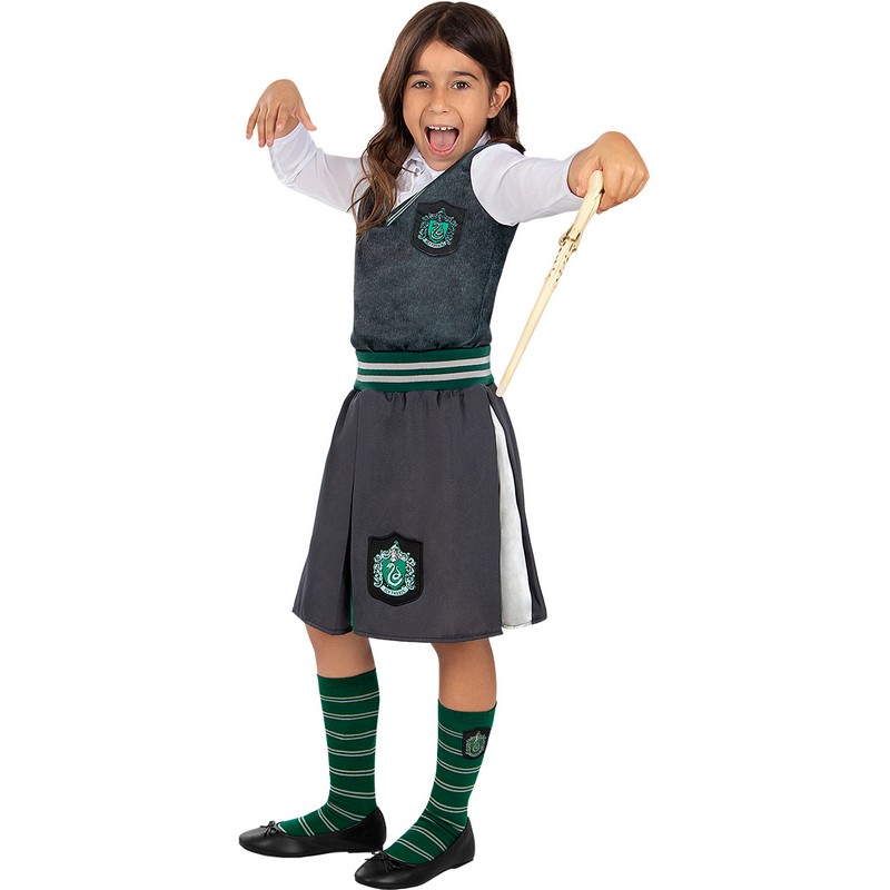 Harry Potter Slytherin Børnestrømper | Harry Potter Strømper / Strømpebukser / Knæstrømper - Beklædning - Temashop