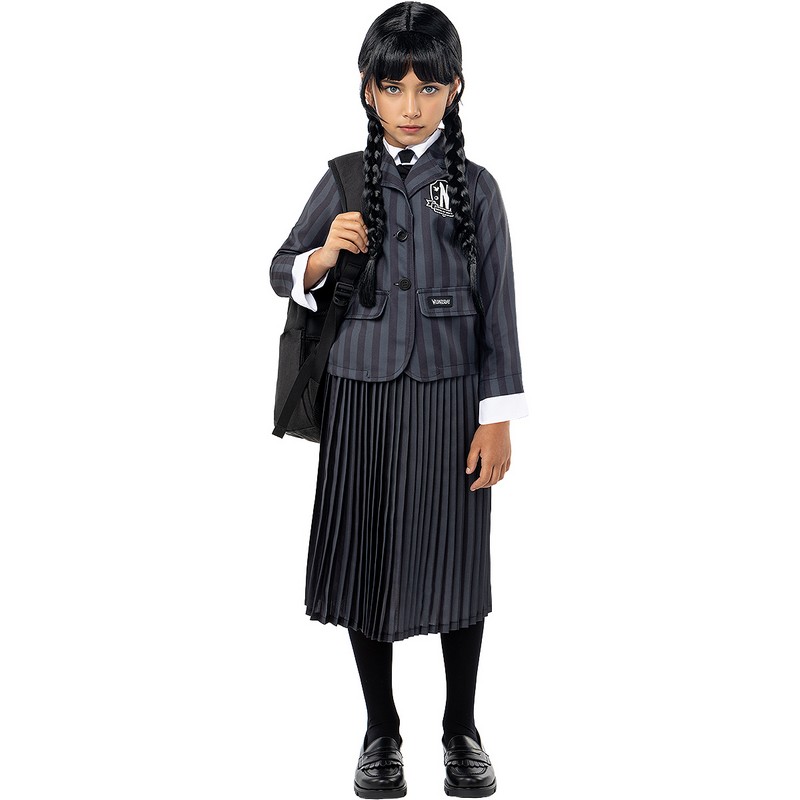 WednesdayÂ® Uniform Børnekostume