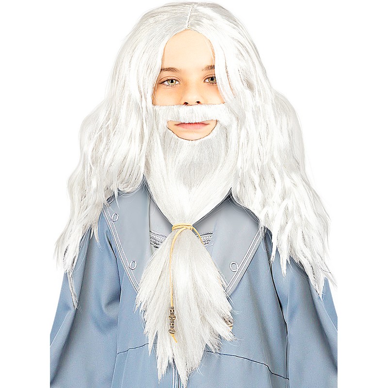 Harry Potter Dumbledore Paryk & Skæg Børn | Harry Potter Paryk - Hovedtilbehør - Temashop