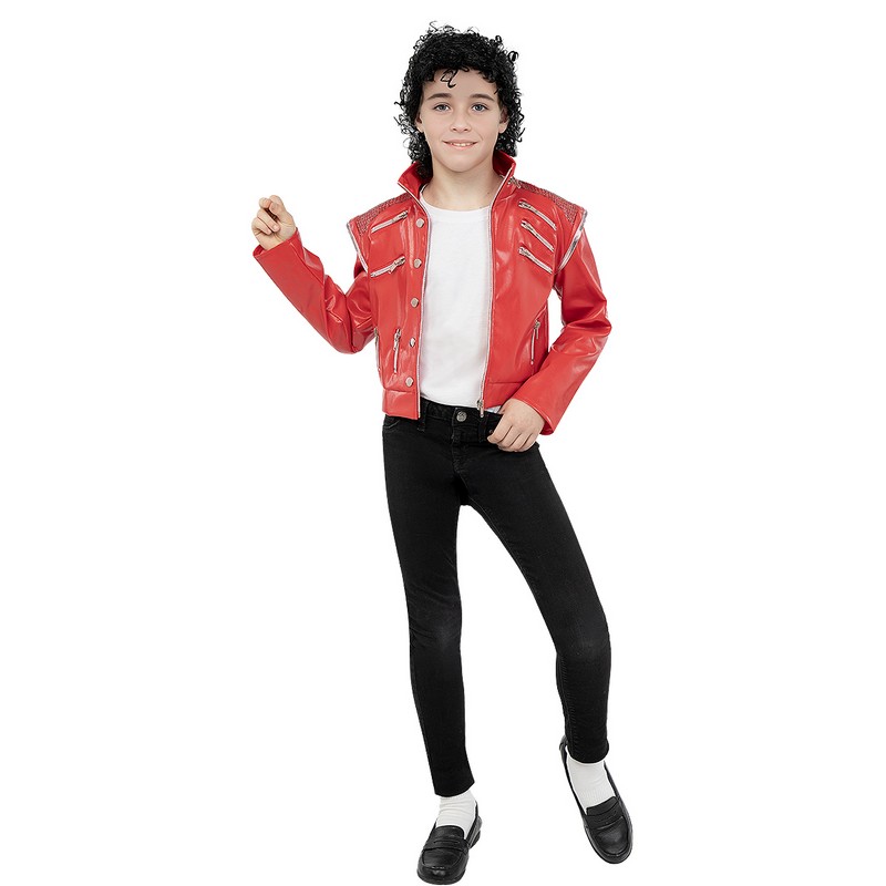 Michael Jackson Beat It Børnejakke - TV-serier / Film kostume til børn i størrelserne 98-152 | Michael Jackson udklædning til børn - Temashop