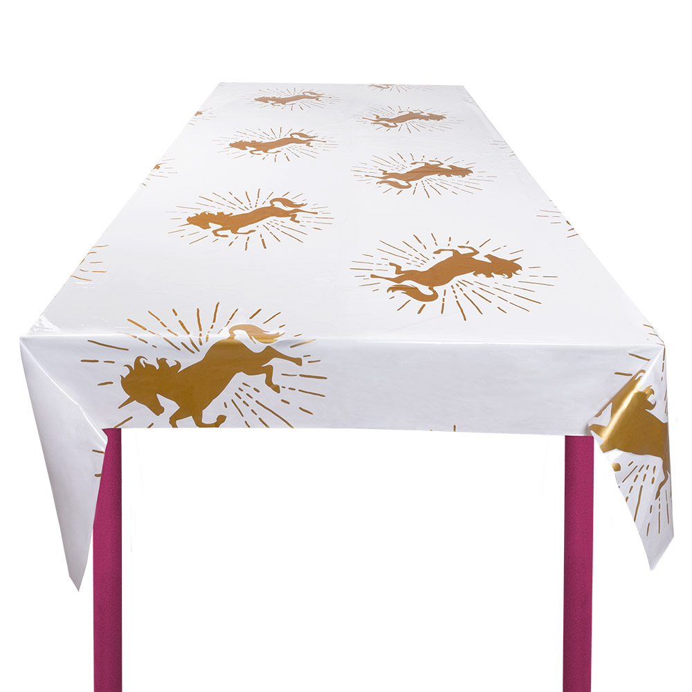 Funklende Enhjørning Dug - 1 stk (130 x 180 cm) | Enhjørning Duge - Temashop
