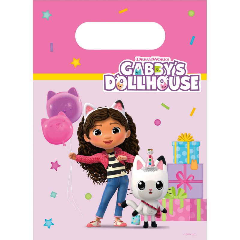 Gabby's Dollhouse Gaveposer - 4 stk | Gabbys Dollhouse Poser / Goodiebags - Temashop