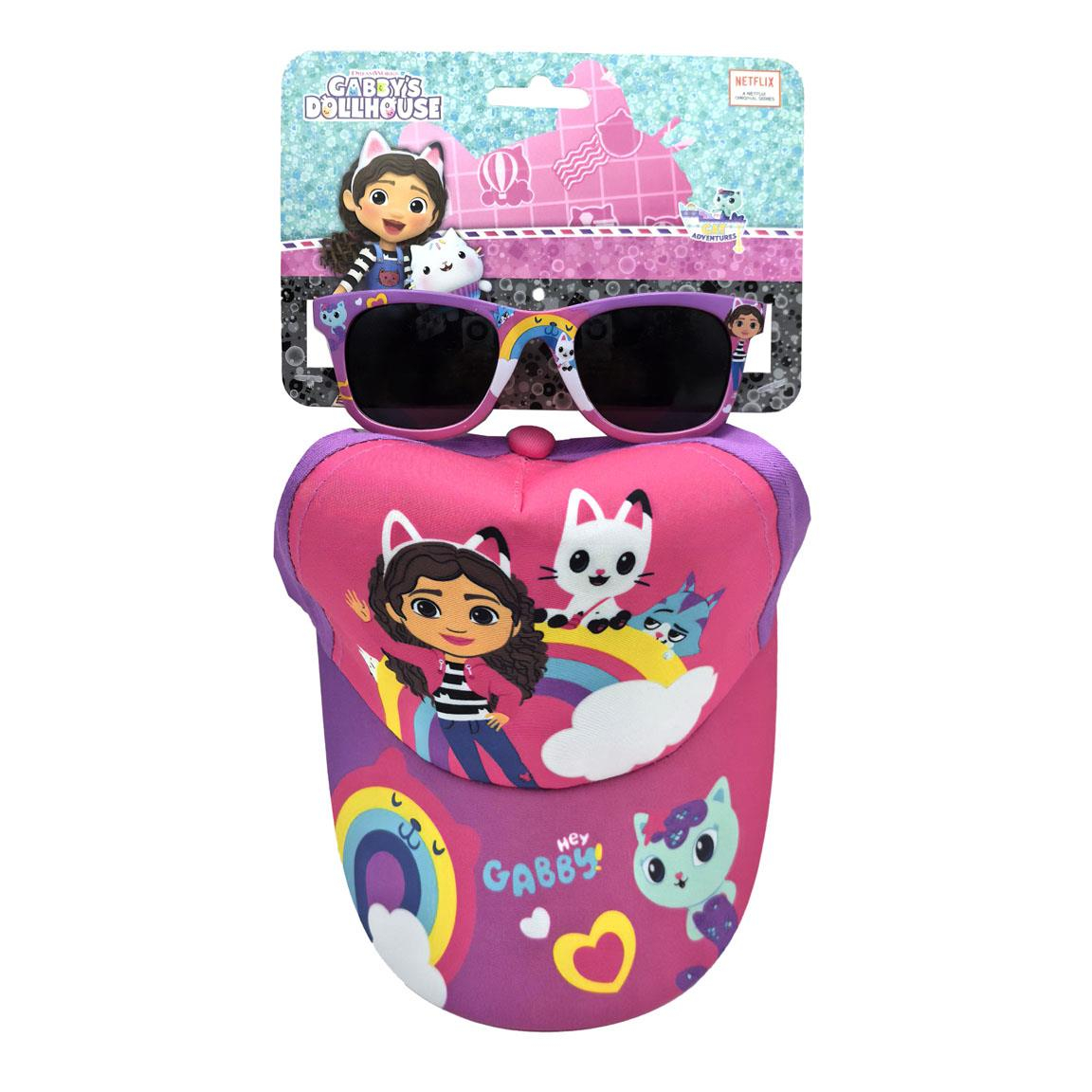 Gabbys Dukkehus Regnbue Kasket & Solbriller (53 cm) | Gabbys Dollhouse Tilbehørskit - Temashop