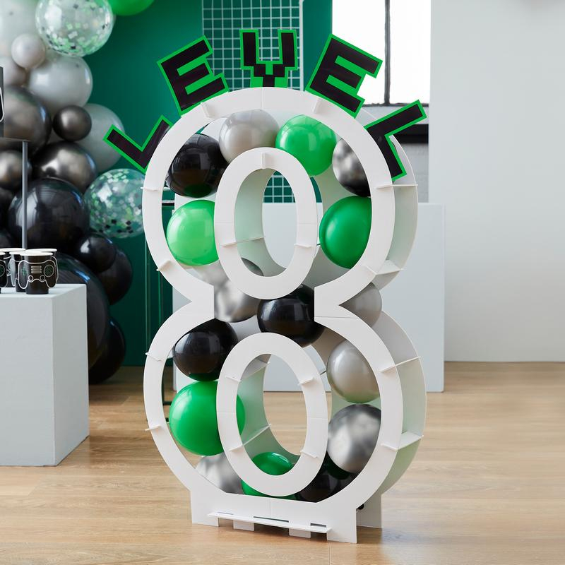 Gamer Fødseldag Mosaik Ballon Mix - 45 dele | Computerspil Latexballoner - Temashop