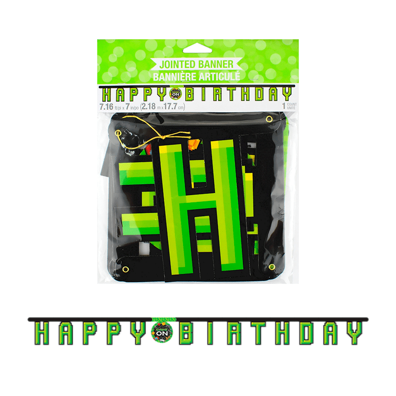 Gaming Party Happy Birthday Guirlande