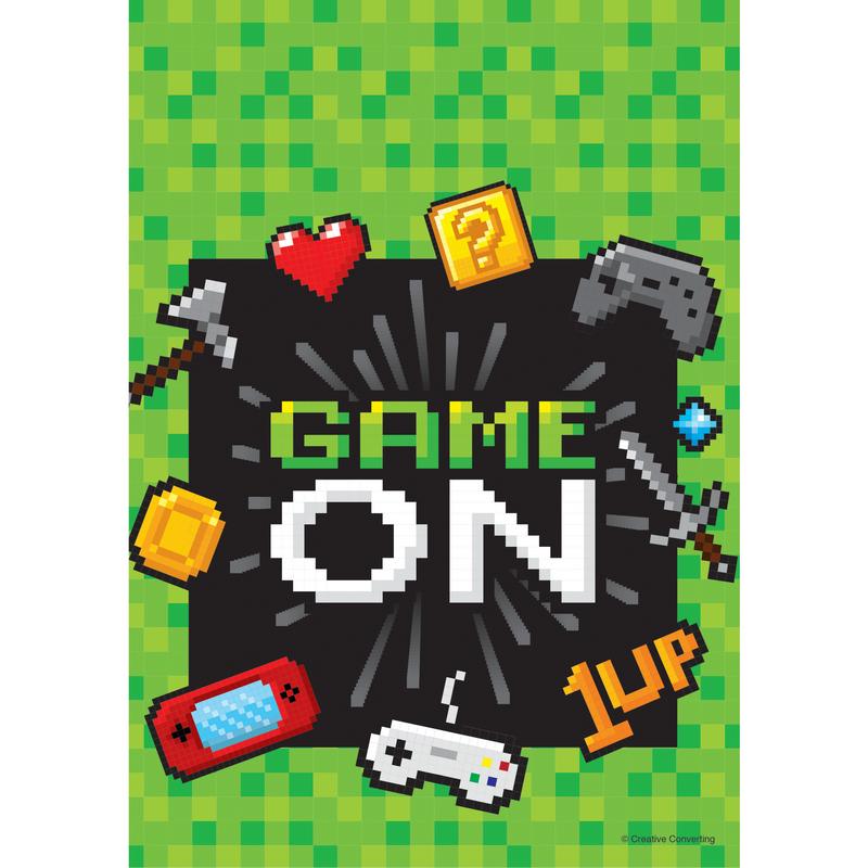 Gaming Party Slikposer - 8 stk (16 x 23 cm) | Computerspil Poser / Goodiebags - Temashop