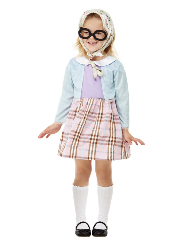 Gammel Dame Børnekostume