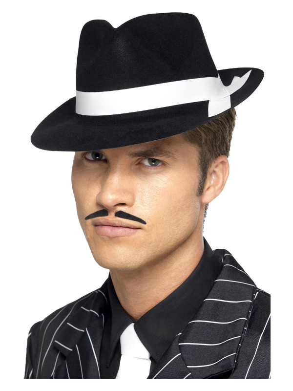 Gangsterhat Sort/Hvid