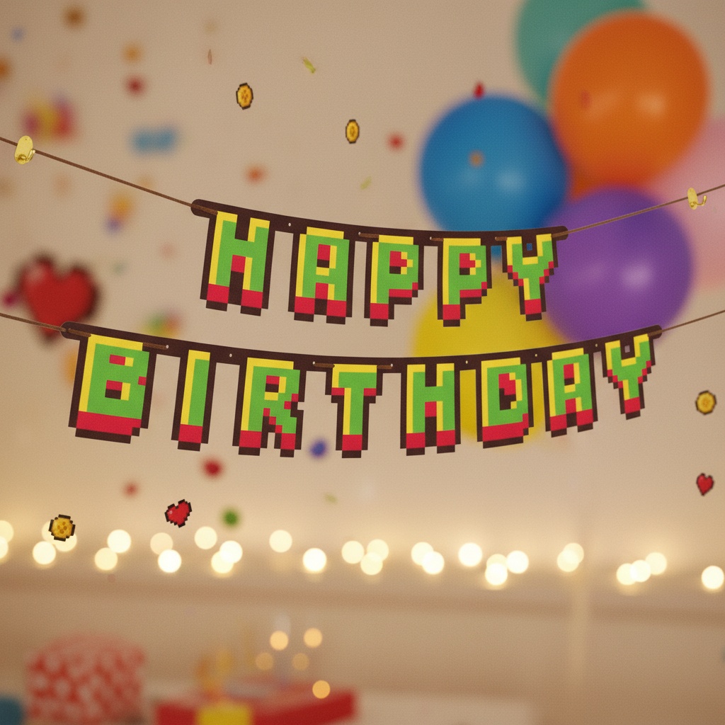 Game On! Happy Birthday Guirlande