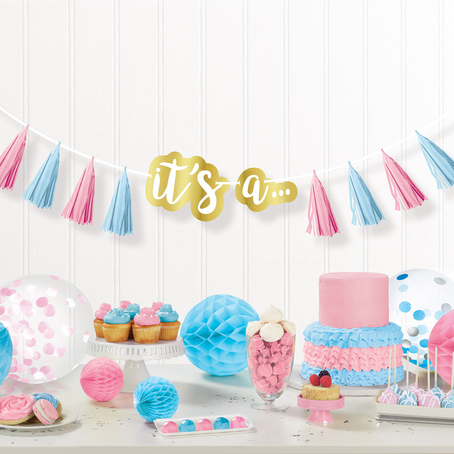 Gender Reveal DIY Guirlande