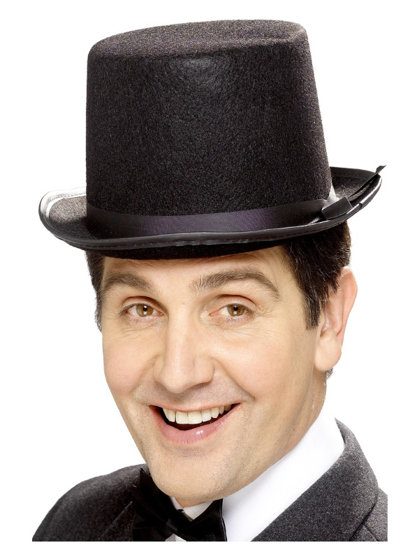 Gentleman tophat | Gentleman Hat / Hue / Hjelm - Hovedtilbehør - Temashop