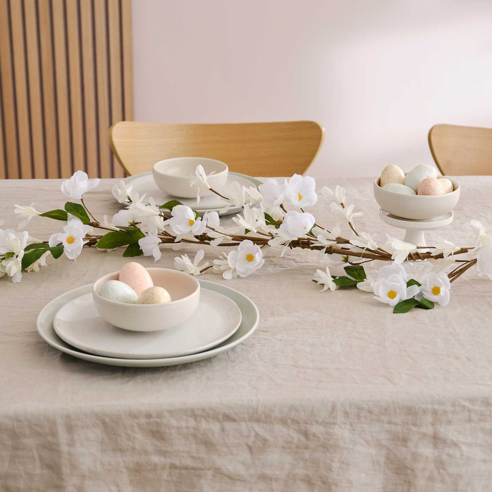 Kunstig Blomsterranke Hvid