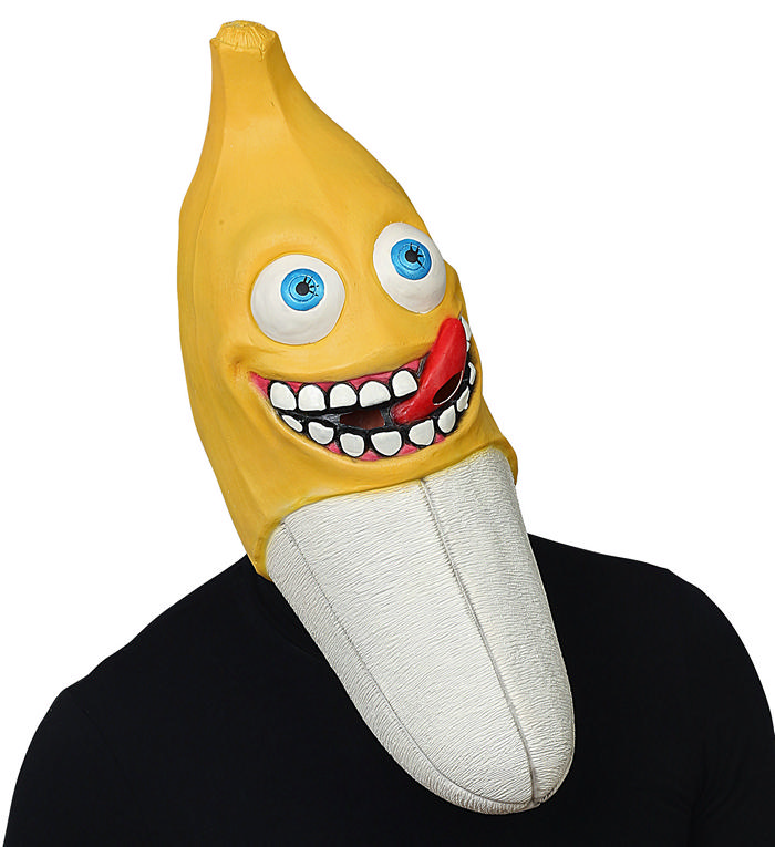 Glad banan maske | Frugt Maske - Hovedtilbehør - Temashop