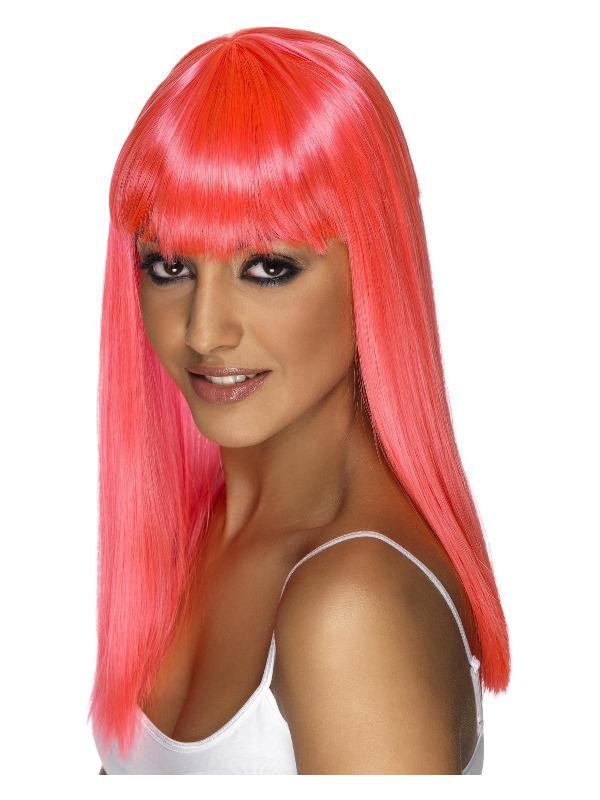 Glamourparyk Pink | Pink tema Paryk - Hovedtilbehør - Temashop