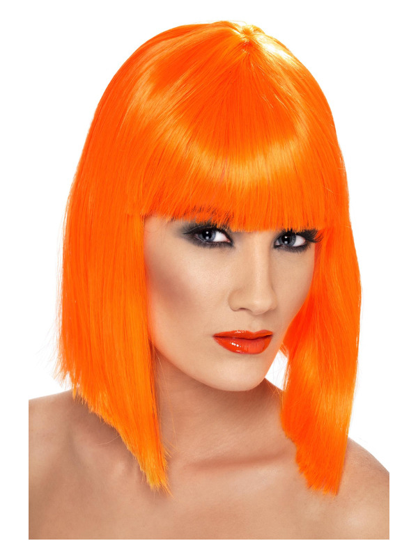Glamparyk Orange | Orange tema Paryk - Hovedtilbehør - Temashop