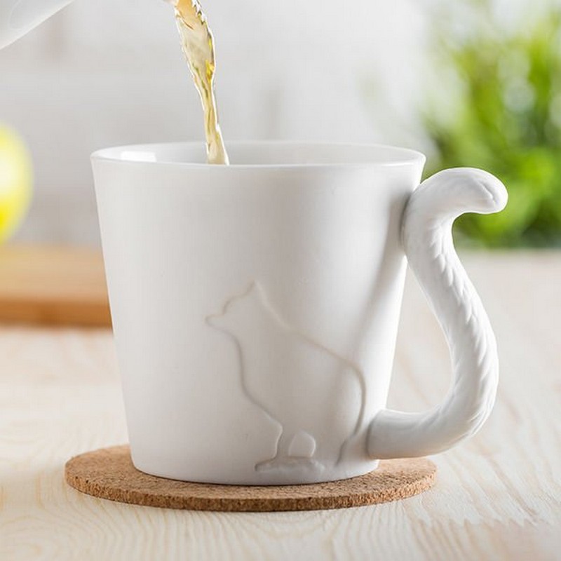 Kattehale Krus Hvid (270 ml) | Kat Krus - Temashop