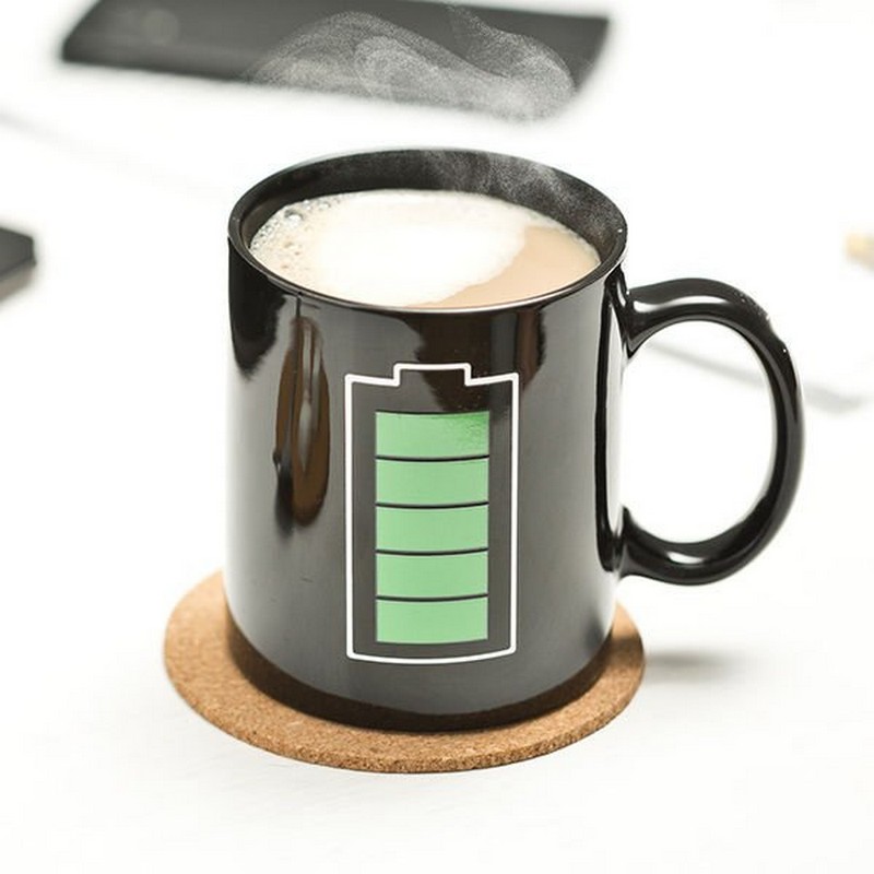 Batteri Varmefølsomt Krus (330 ml) | Sjovt diverse Krus - Temashop