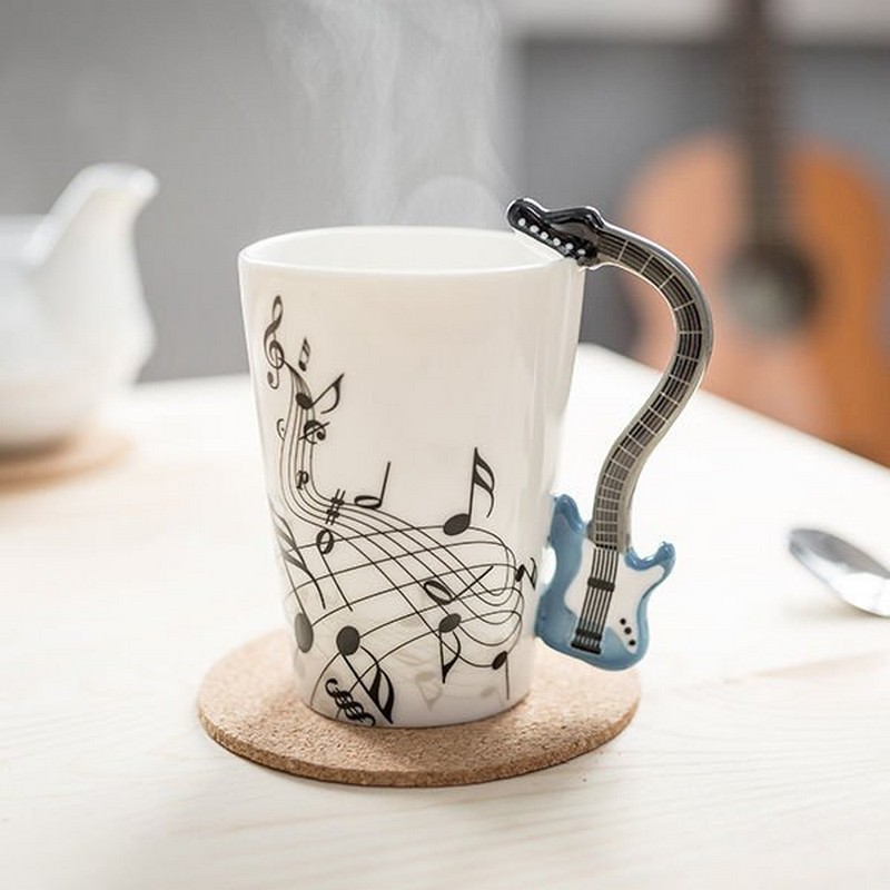 Guitar Krus Blå (250 ml) | Musik Krus - Temashop