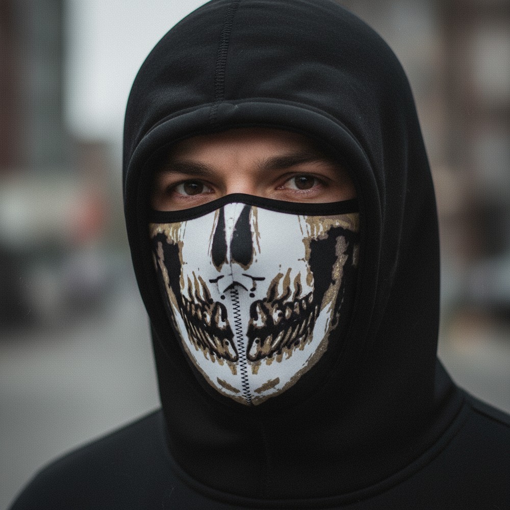 Dødningehoved Neopren Maske