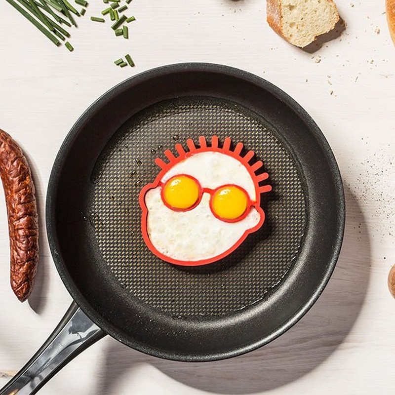 Brillehoved Æggeform | Emoji Mad, Drikke & Køkken Udstyr - Temashop