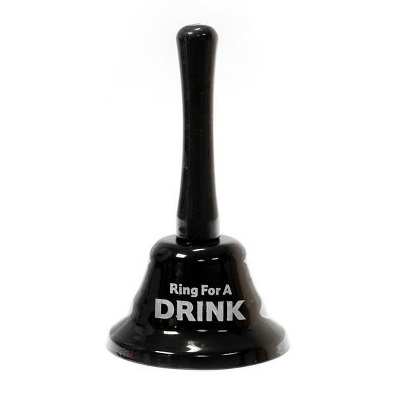 Ring for a Drink Klokke Sort (8 x 12,5 cm) | Drinks Spøg og Skæmt - Temashop