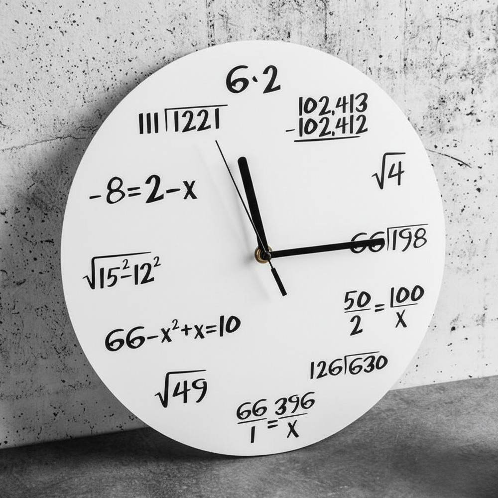 Matematik Formler Vægur Hvid