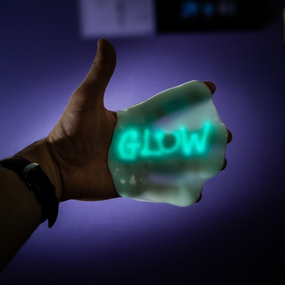 Selvlysende Magic Putty (8 cm) | UV / Neon Legetøj - Temashop