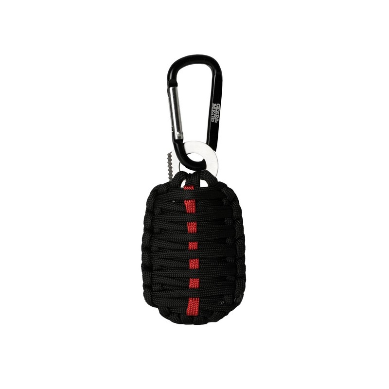 Paracord Overlevelsesgranat Sort | Survival Praktisk Til Hjemmet - Temashop