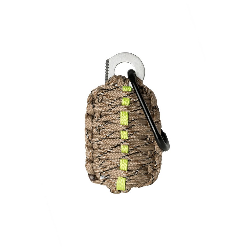 Paracord Overlevelsesgranat Desert Camo (3,5 m & 17,5 x 18 cm) | Survival Praktisk Til Hjemmet - Temashop