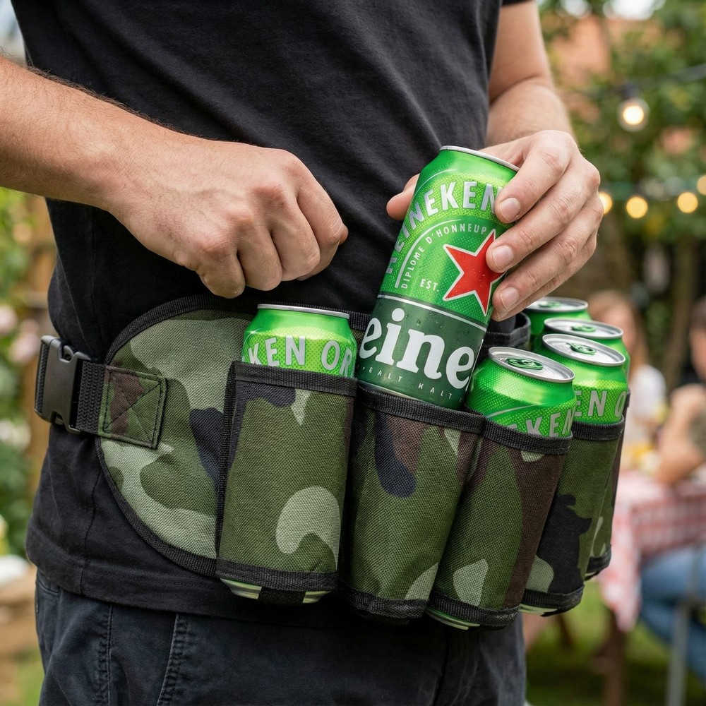 Army Ølbælte (130 cm) | Drinks Bælte - Temashop