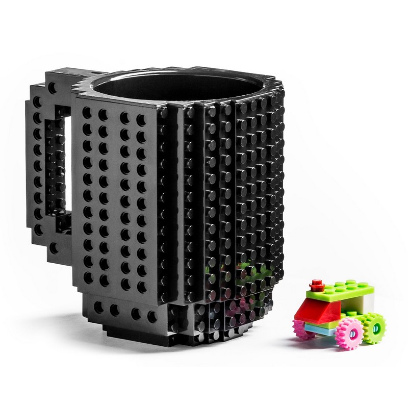 Byggeklods Krus Sort (350 ml) | Lego Krus - Temashop