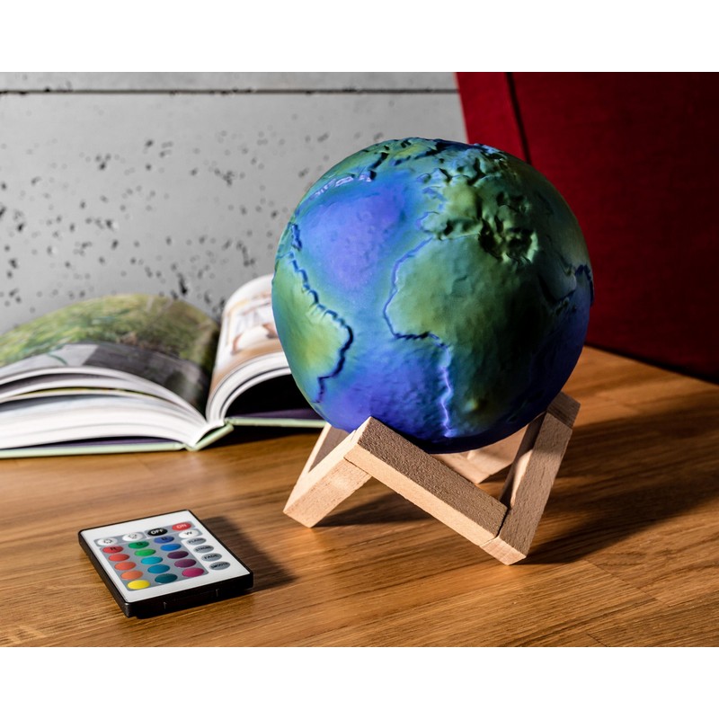 3D Jordklode Lampe (15 cm) | Rummet Lamper - Temashop