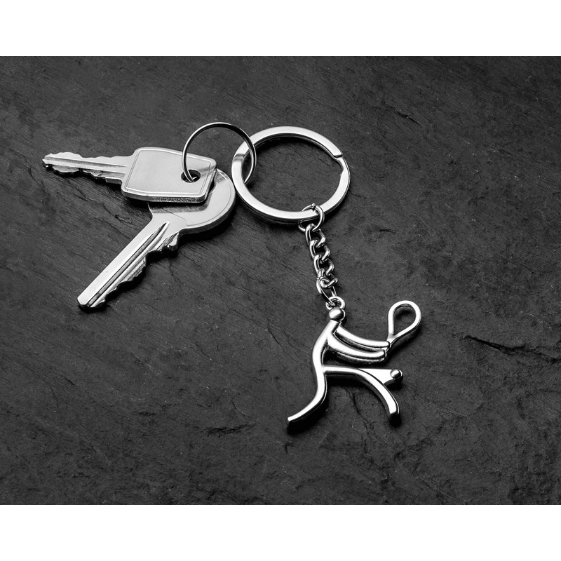 Tennisspiller Nøglering (8,5 x 0,4 cm) | Tennis Nøgleringe - Temashop