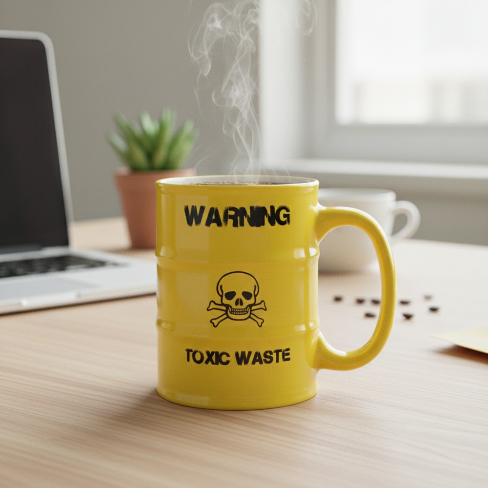 Toxic Waste Krus Gul (450 ml) | Gift Krus - Temashop