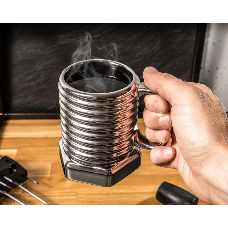Skrueformet Krus Sølv (360 ml) | Drinks Krus - Temashop
