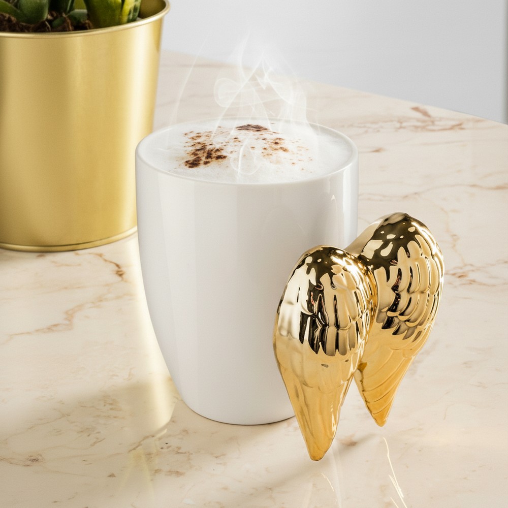 Englevinger Krus Guld (450 ml) | Engle Krus - Temashop