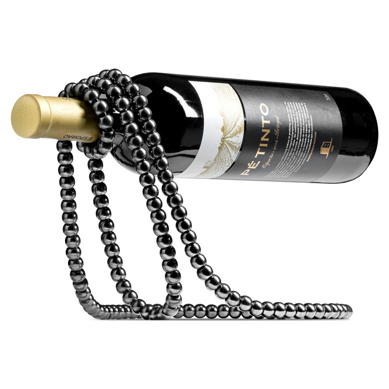 Svævende Perlekæde Vinholder Sort | Drinks Vintilbehør - Temashop