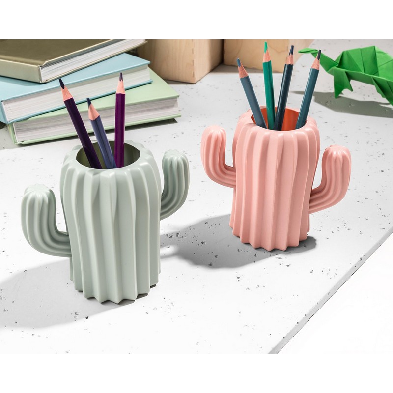 Kaktus Blyantholdere (11 x 13 x 7 cm) | Kaktus Sjove Kontorartikler - Temashop