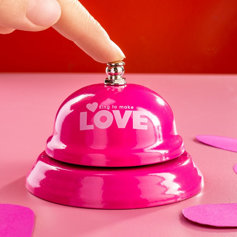 Ring For Love Receptionsklokke (8,5 x 5,5 cm) | Valentinsdag Praktisk Til Hjemmet - Temashop