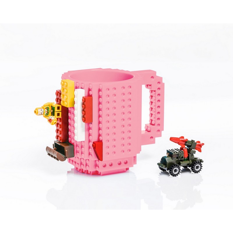Byggeklods Krus Lyserød (350 ml) | Lego Krus - Temashop