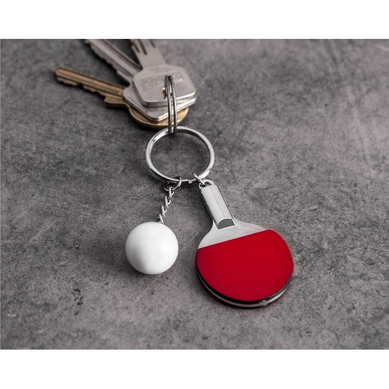 Bordtennis Nøglering (6,5 x 3,8 x 0,3 cm) | Tennis Nøgleringe - Temashop