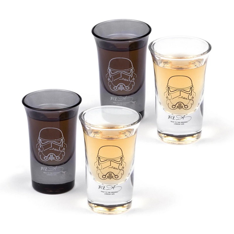 Star Wars Stormtrooper Shotglas 4-pak (50 ml) | Star Wars Drinksglas - Temashop