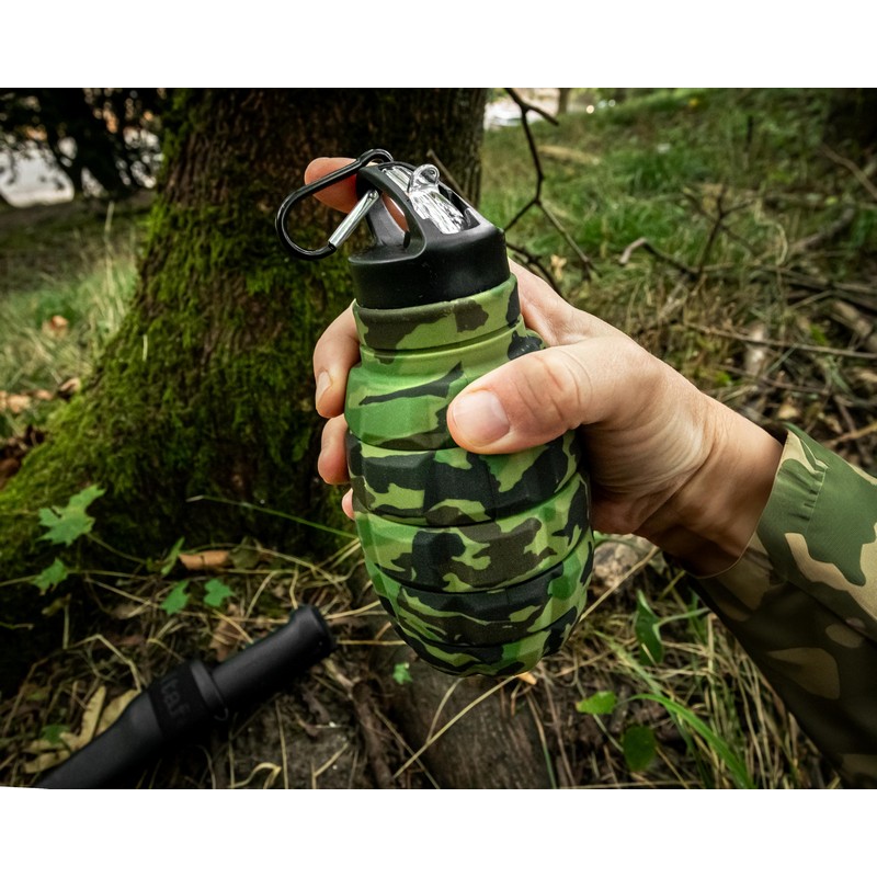 Sammenklappelig Vandflaske Militærgrøn